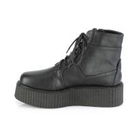 Sale V-CREEPER-571 DemoniaCult Damen Plateau Schnürstiefeletten schwarz Lederoptik 39