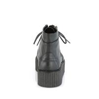 Sale V-CREEPER-571 DemoniaCult Damen Plateau Schnürstiefeletten schwarz Lederoptik 39