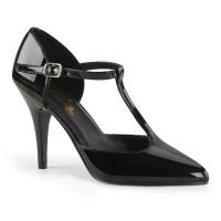 Sale VANITY-415 Pleaser high heels t-strap pump black patent 43