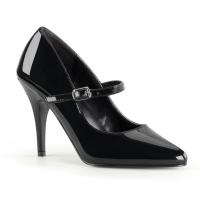 VANITY-440 Pleaser Damen Mary Jane High-Heels Riemchenpumps schwarz Lack