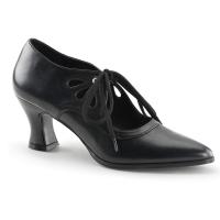 Sale VICTORIAN-03 viktorianische Funtasma Damen Schnürpumps schwarz matt Gr 37