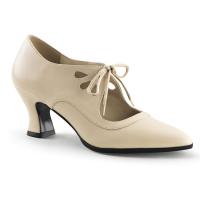 Sale VICTORIAN-03 Funtasma Mary Jane Pump cream vegan leather 39