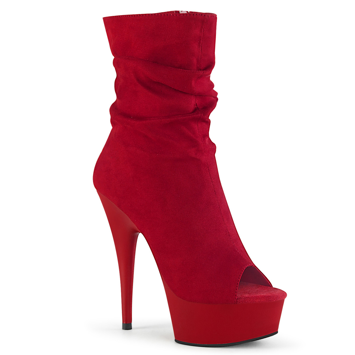 DELIGHT-1031 Pleaser high heels crash-look platform peep toe ankle ...