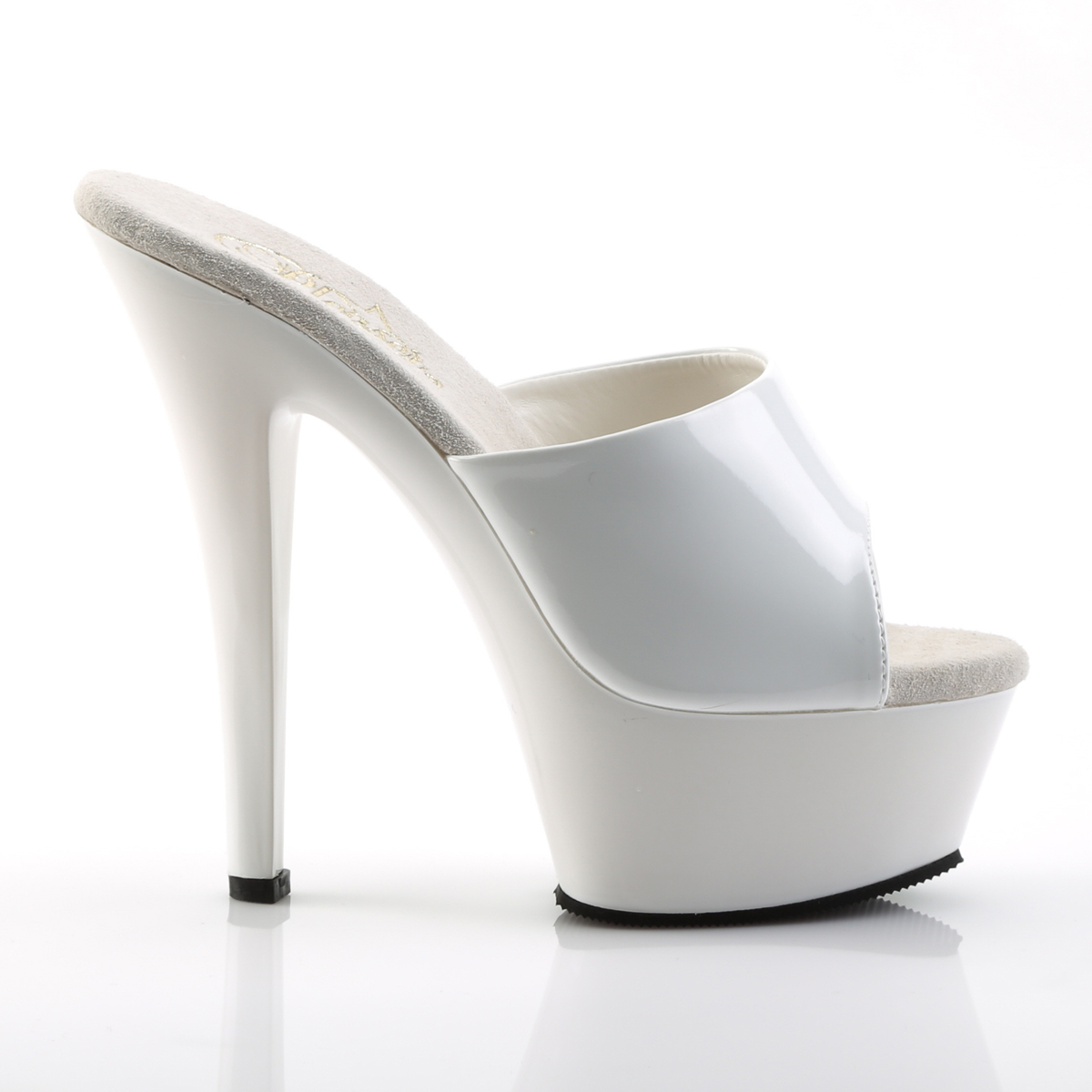 high heel platform mules