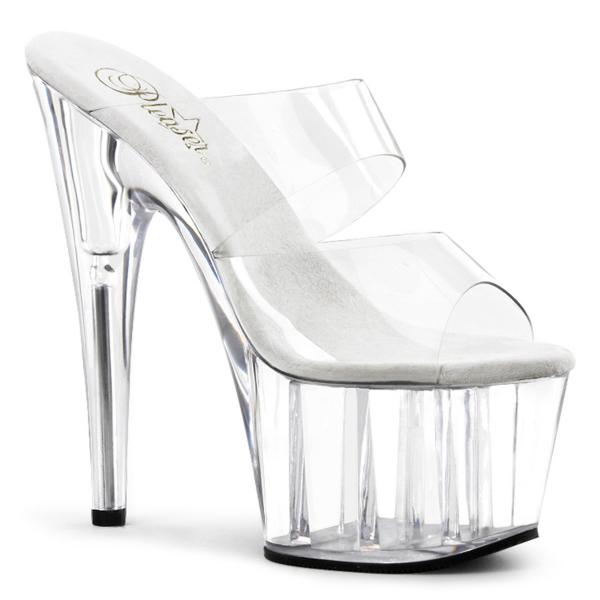 ADORE-702 Pleaser high heels platform slide clear