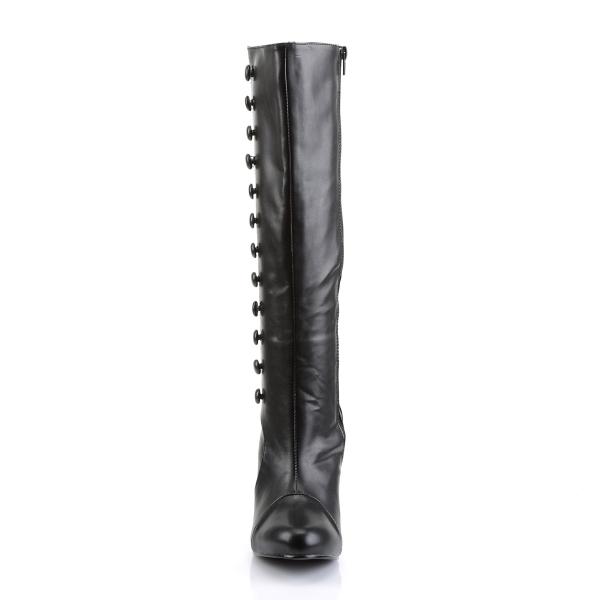 Sale ARENA-208 Funtasma Damen High Heels kniehohe Stiefel schwarz Lederoptik 36