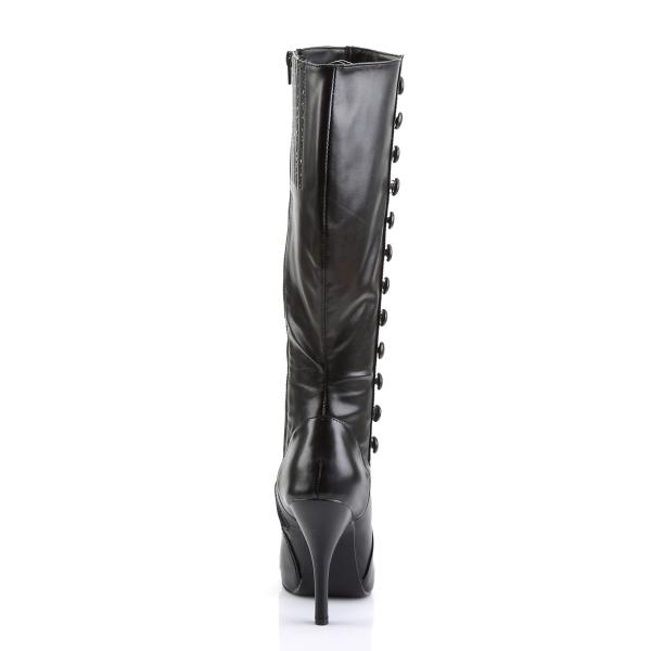 Sale ARENA-208 Funtasma Damen High Heels kniehohe Stiefel schwarz Lederoptik 36