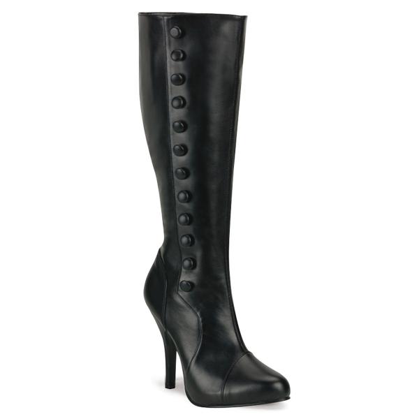 Sale ARENA-208 Funtasma Damen High Heels kniehohe Stiefel schwarz Lederoptik 36