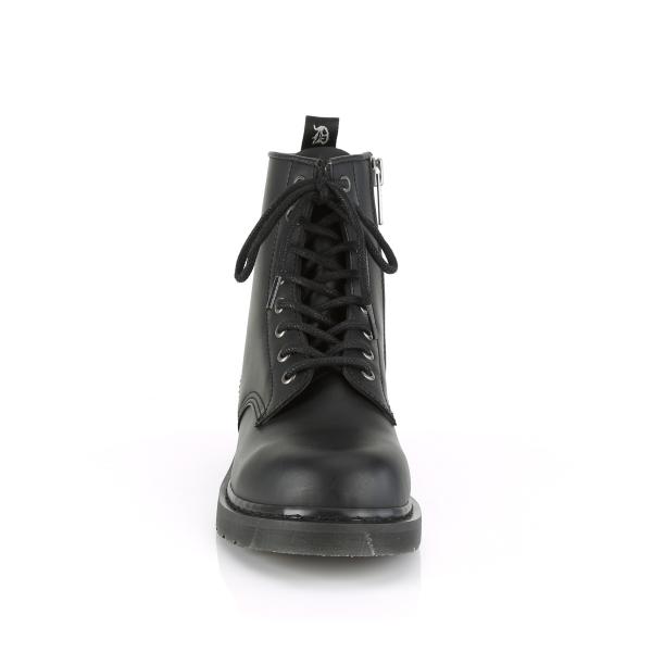 Sale BOLT-100 vegane DemoniaCult Herren 8-Loch Kampf Stiefeletten Boots schwarz 43
