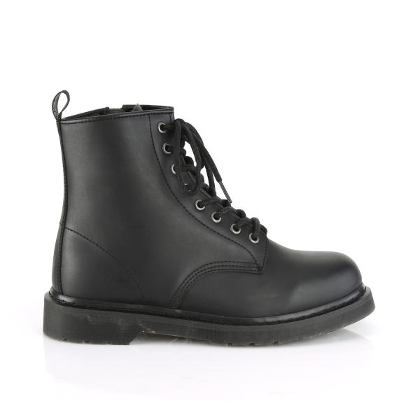 Sale BOLT-100 vegane DemoniaCult Herren 8-Loch Kampf Stiefeletten Boots schwarz 43