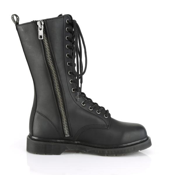 Sale BOLT-300 DemoniaCult Unisex 14-eyelet lace-up vegan boot black 38