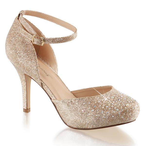 COVET-03 Fabulicious platform pump silver multi rhinestone nude mesh fabric