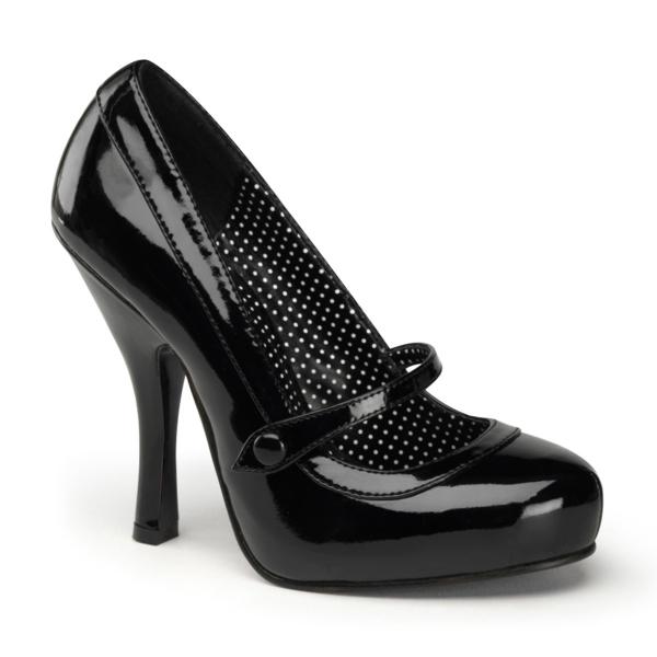 Sale CUTIEPIE-02 Pin Up Couture high heels platform Mary Jane pump black patent 41