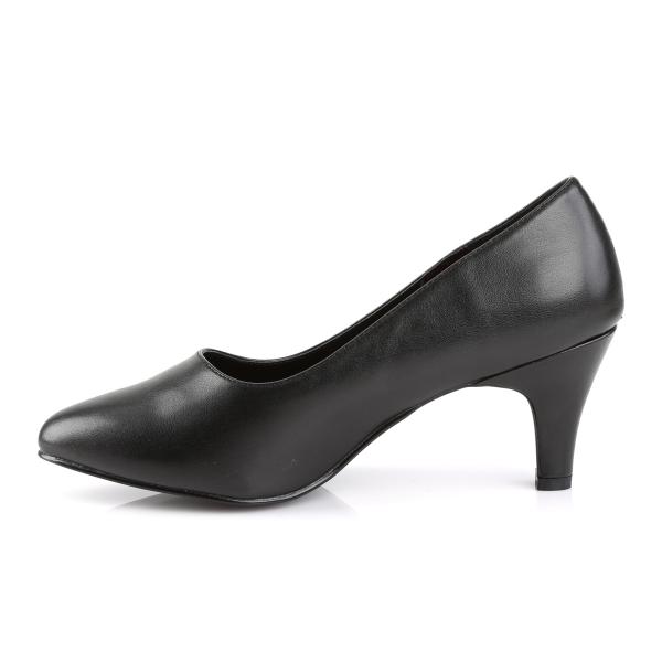 Sale IVINE-420 Pleaser Pink Label classic pump black vegan leather 40