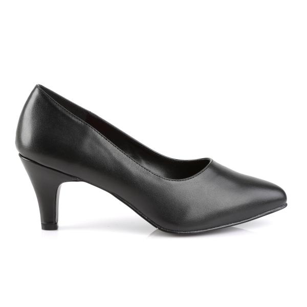Sale IVINE-420 Pleaser Pink Label classic pump black vegan leather 40