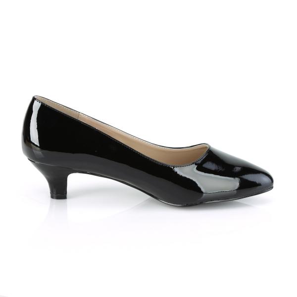 Sale FAB-420 chice Pleaser Pink Label Damen Pumps 5cm Absatz schwarz Lack Übergrößen 41