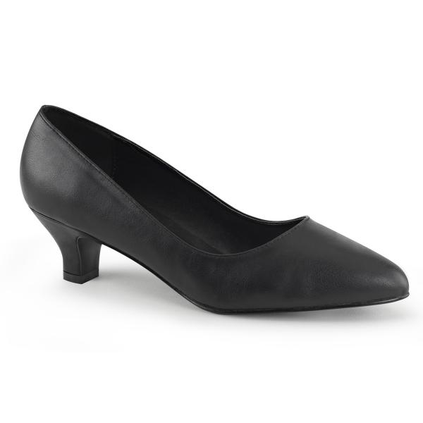 Sale FAB-420 Pleaser Pink Label Damen Pumps 5cm Absatz schwarz matt 41