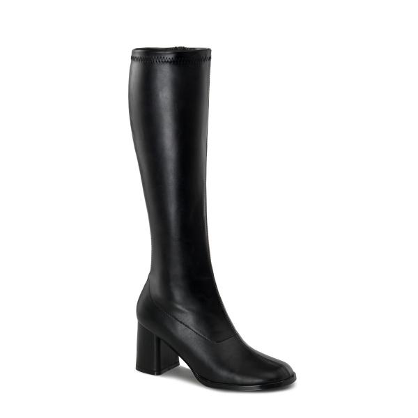 GOGO-300 Funtasma stretch boots black pu - High Heels Discount over ...