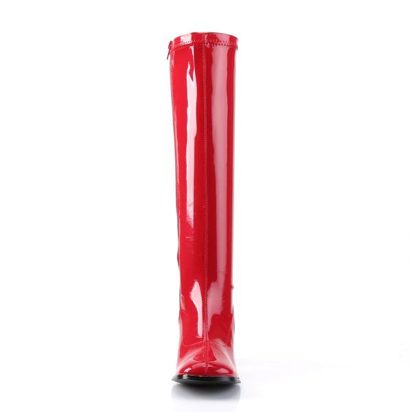 Auktion GOGO-300 bequeme Funtasma Damen Stretchstiefel Boots rot Lack 37