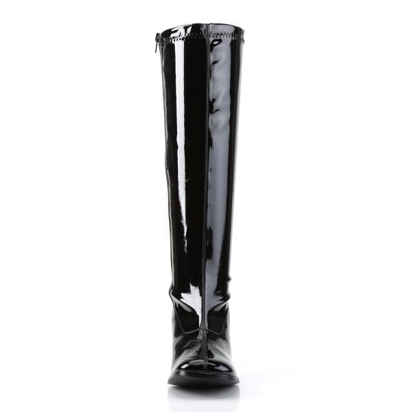 Sale GOGO-300WC extraweite Funtasma Damen Stretchstiefel Boots schwarz Lack 43