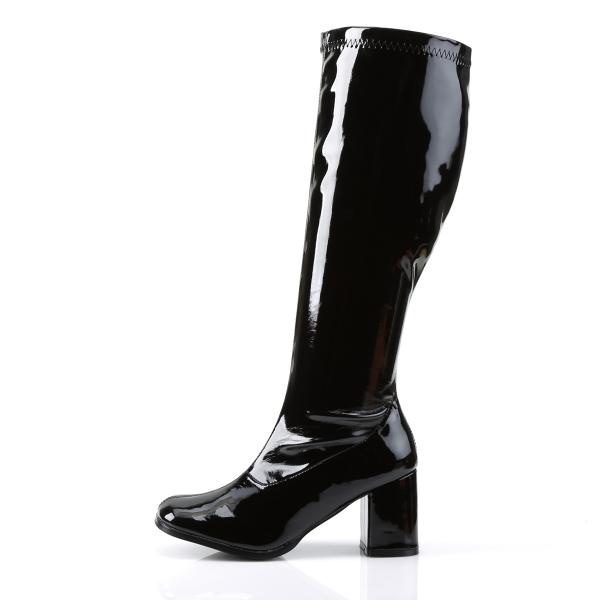 Sale GOGO-300WC extraweite Funtasma Damen Stretchstiefel Boots schwarz Lack 43