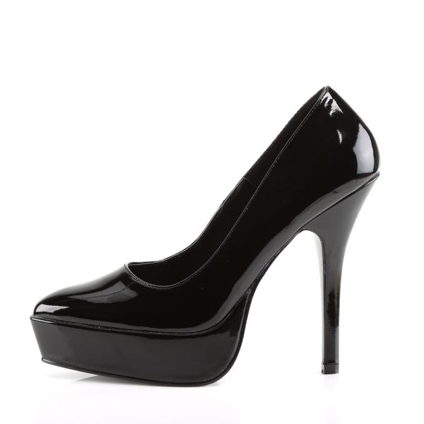 Sale INDULGE-520 Devious Damen High-Heels Plateaupumps schwarz Lack 41