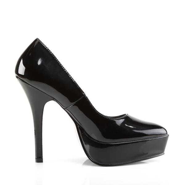 Sale INDULGE-520 Devious Damen High-Heels Plateaupumps schwarz Lack 41