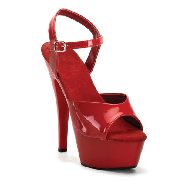 JULIET-209 Funtasma edle Damen High Heels Plateau Riemchen Sandaletten rot Lack