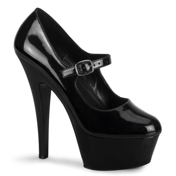 KISS-280 Pleaser high heels platform mary jane pump black patent