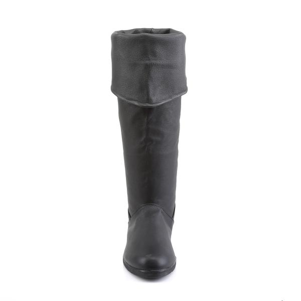 MAVERICK-8812 Funtasma Männer Herren Stiefel schwarz Echt Leder Piraten Glockenschaft 42