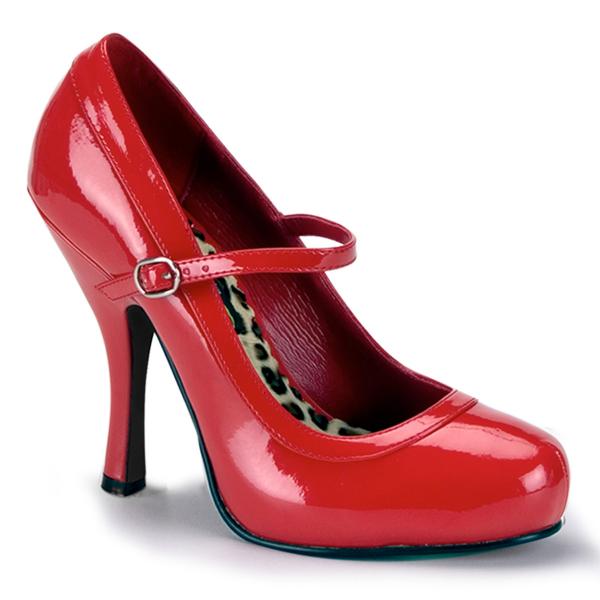 PRETTY-50 Funtasma Damen High Heels Riemchen Pumps rot Lack Innenmaterial Leolook