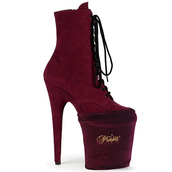 PSP PLEASER Sock Style Platform Shoe Protectors burgundy velvet