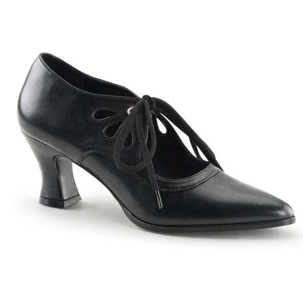 Sale VICTORIAN-03 viktorianische Funtasma Damen Schnürpumps schwarz matt Gr 37