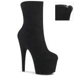 Sale ADORE-1042 Pleaser vegan high heels platform ankle boot black suede 38