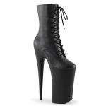 Sale BEYOND-1020 Pleaser Skyscraper High-Heels Plateaustiefeletten schwarz matt 38