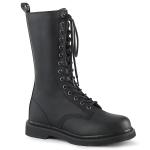 Sale BOLT-300 vegane Damenia Damen 14-Loch Schnürstiefel schwarz Lederoptik 38