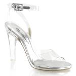 Sale CLEARLY-406 Fabulicious High-Heels Plateausandaletten transparent lucite 41