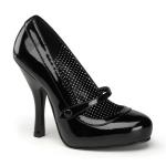 Sale CUTIEPIE-02 Pin Up Couture high heels platform Mary Jane pump black patent 41