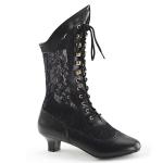Sale DAME-115 Funtasma ankle boot victorian lace design black matte lace 42