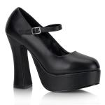 Sale DOLLY-50 DemoniaCult high heels Mary Jane platform pump black matte 37