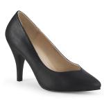 Sale DREAM-420W extrabreite Pleaser Pink Label High-Heels Pumps schwarz Lederoptik 43
