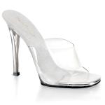 Sale GALA-01 Fabulicious High-Heels Pantoletten transparent mit Lederinnensohle 41