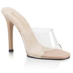 Sale GALA-01 Fabulicious High-Heels Pantoletten klar hautfarben Größe 39