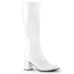 Sale GOGO-300 bequeme Funtasma Damen Stretchstiefel Boots weiß Lack 41