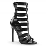 Sale SEXY-52 Pleaser high heels strappy cage sandal black patent 43