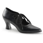 Sale VICTORIAN-03 viktorianische Funtasma Damen Schnürpumps schwarz matt Gr 37
